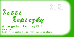 kitti repiczky business card